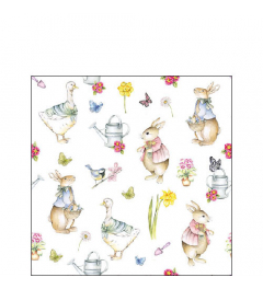 Napkin 25 Easter garden FSC Mix