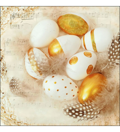 Napkin 33 Golden eggs FSC Mix