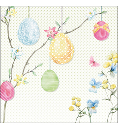 Napkin 33 Hanging eggs FSC Mix