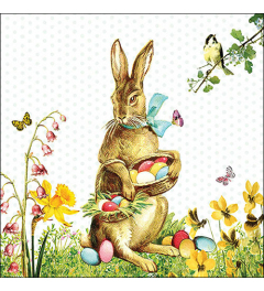 Napkin 33 Vintage Easter bunny FSC Mix