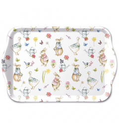 Tray melamine 13x21 cm Easter garden