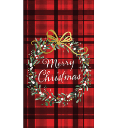 Napkin GT Christmas plaid red FSC Mix