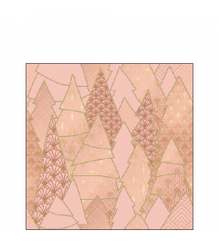 Napkin 25 Luxury trees rose FSC Mix