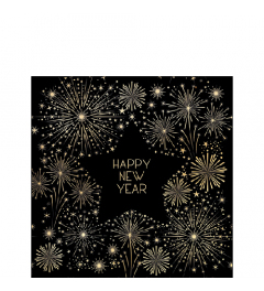 Napkin 25 Golden new year FSC Mix