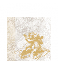 Napkin 25 Classic angels gold FSC Mix