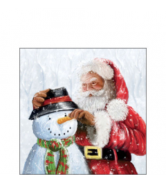 Napkin 25 Santa and snowman FSC Mix