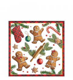 Napkin 25 Gingerbread cookies FSC Mix