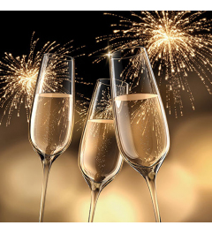 Napkin 33 Celebration gold FSC Mix