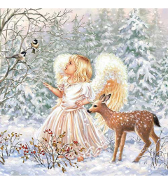 Napkin 33 Winter angel FSC Mix