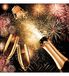 Napkin 33 Popping cork FSC Mix