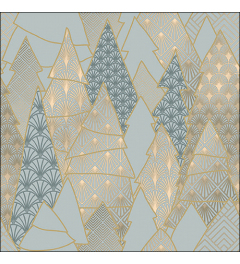Napkin 33 Luxury trees mint FSC Mix
