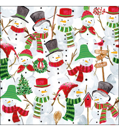 Napkin 33 Snowman party FSC Mix