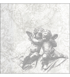 Napkin 33 Classic angels silver FSC Mix