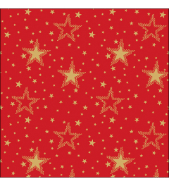 Napkin 33 Night sky gold/red FSC Mix