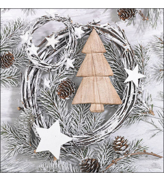 Napkin 33 White Christmas FSC Mix