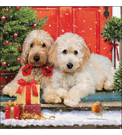 Napkin 33 Dogs at the door FSC Mix