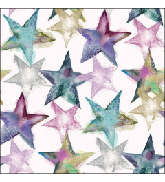 Napkin 33 Watercolour stars FSC Mix