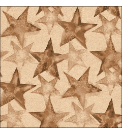 Napkin 33 Recycled Watercolour stars brown nature FSC Mix
