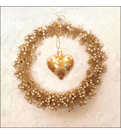 Napkin 33 Heart of gold FSC Mix