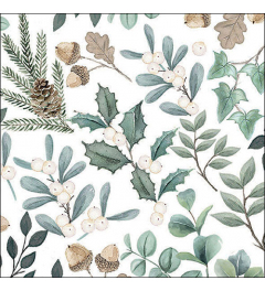 Napkin 33 Collection of leaves FSC Mix