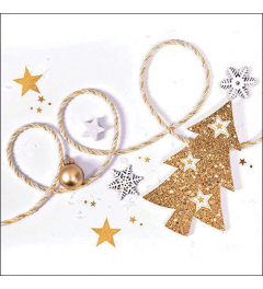 Napkin 33 Sparkling Christmas tree FSC Mix