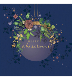 Napkin 33 Elegant Christmas bauble blue FSC Mix