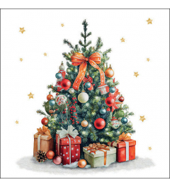 Napkin 33 Decorated Christmas tree FSC Mix