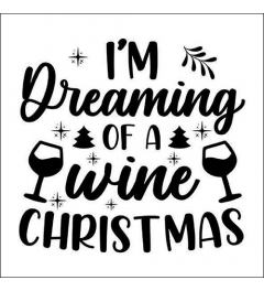 Napkin 33 Wine Christmas white FSC Mix