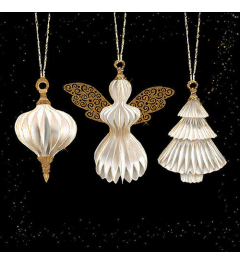 Napkin 33 Paper ornaments black FSC Mix