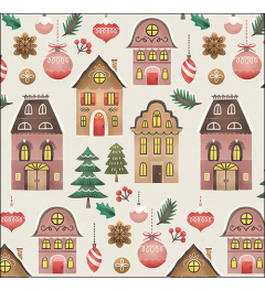 Napkin 33 Christmas at home cream FSC Mix