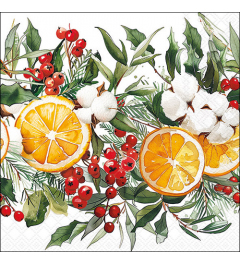 Napkin 33 Winter oranges FSC Mix