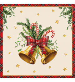 Napkin 33 Scottish bells cream FSC Mix