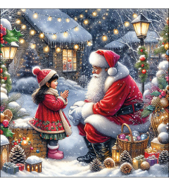 Napkin 33 Talking to Santa FSC Mix