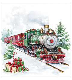 Napkin 33 Christmas train FSC Mix
