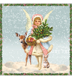 Napkin 33 Snowy day blue FSC Mix
