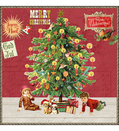Napkin 33 Under the X-Mas tree red FSC Mix