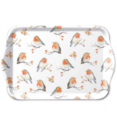 Tray melamine 13x21 cm Robin family