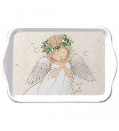 Tray melamine 13x21 cm Praying angel