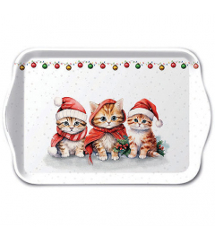 Tray melamine 13x21 cm Funny cute kittens