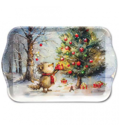 Tray melamine 13x21 cm Present for hedgehog