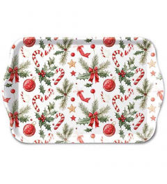 Tray melamine 13x21 cm Christmas elements