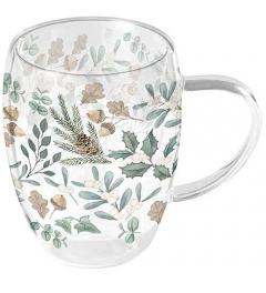 Double-walled glass 0.35 L Collection of leaves