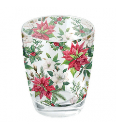 Water glass 0.25 L Christmas florals