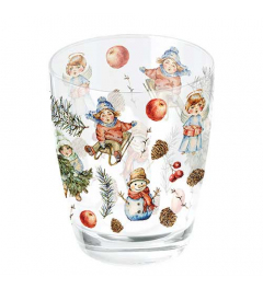 Water glass 0.25 L Playing outside white