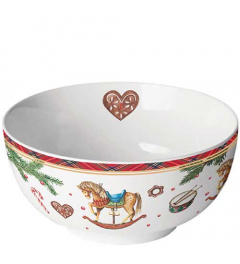 Bowl Classic rocking horse white