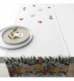 Table runner 40x150 cm Winter oranges