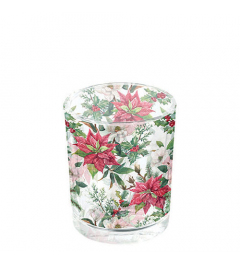 Tea light holder Christmas florals