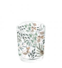 Tea light holder Collection of leaves