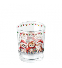 Tea light holder Funny cute kittens