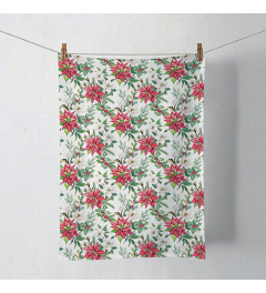 Kitchen towel Christmas florals